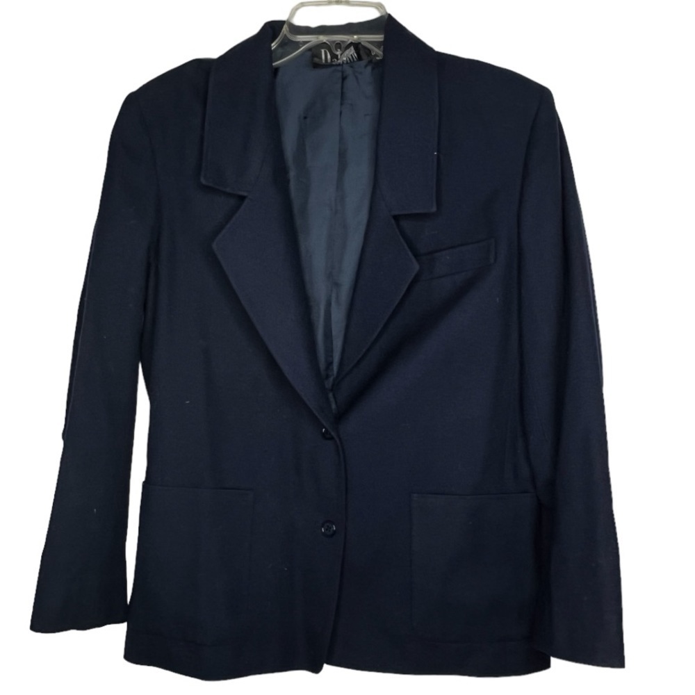 Vintage Dalton Black Wool Blazer